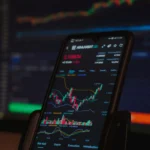 Smartphone displaying analytics dashboard representing brand strategy services by a freelance digital marketer in Kochi