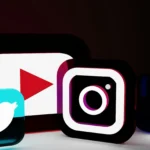 Social media marketing platforms including YouTube, Instagram, Twitter, and Facebook icons representing freelance digital marketing services in Kochi, Kerala